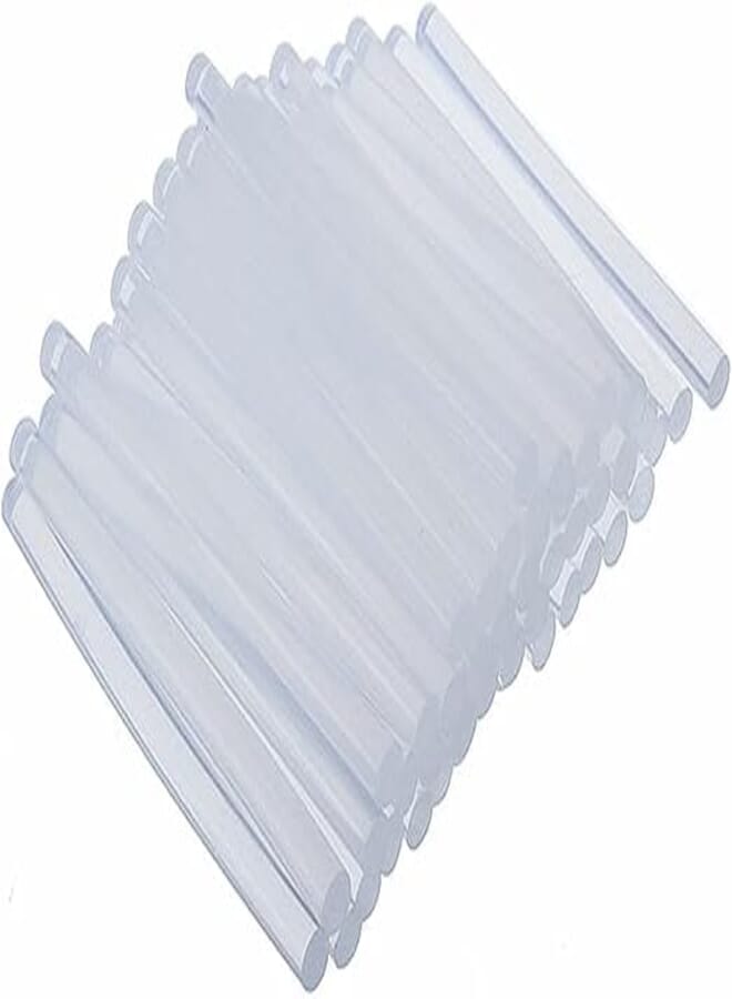Mcare 50pcs 7mm Transparent Glue sticks for 20W Hot melt Mini Glue Gun, No Stringing Adhesive Gluesticks for Arts, Crafts, Electronics Repairing. [7mm - 50 Sticks]